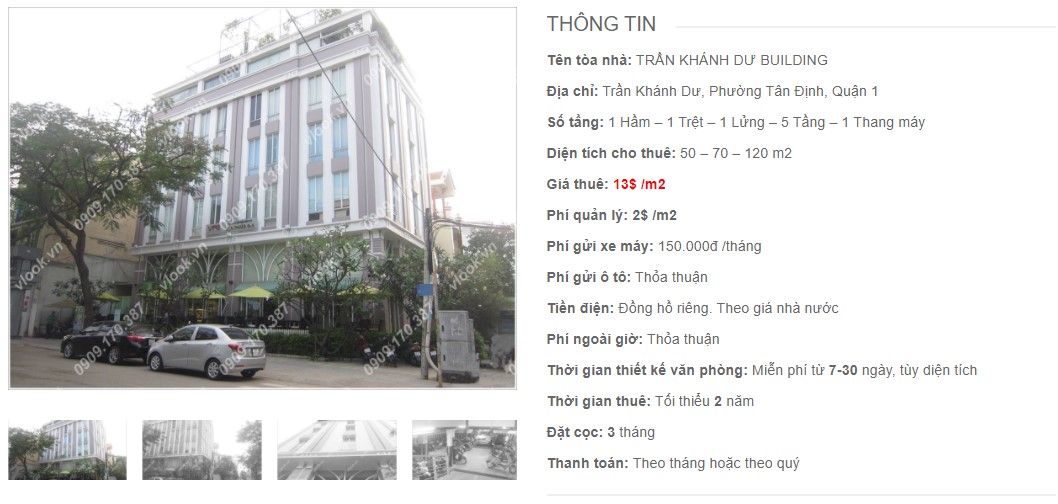 Danh sách công ty thuê văn phòng tại Trần Khánh Dư Building, Quận 1