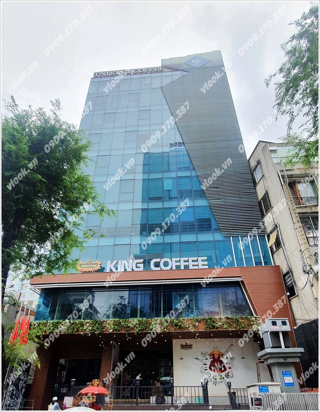Cao ốc cho thuê văn phòng tòa nhà TNI King Coffee Building, Võ Văn Tần, Phường 6, Quận 3, TPHCM - vlook.vn