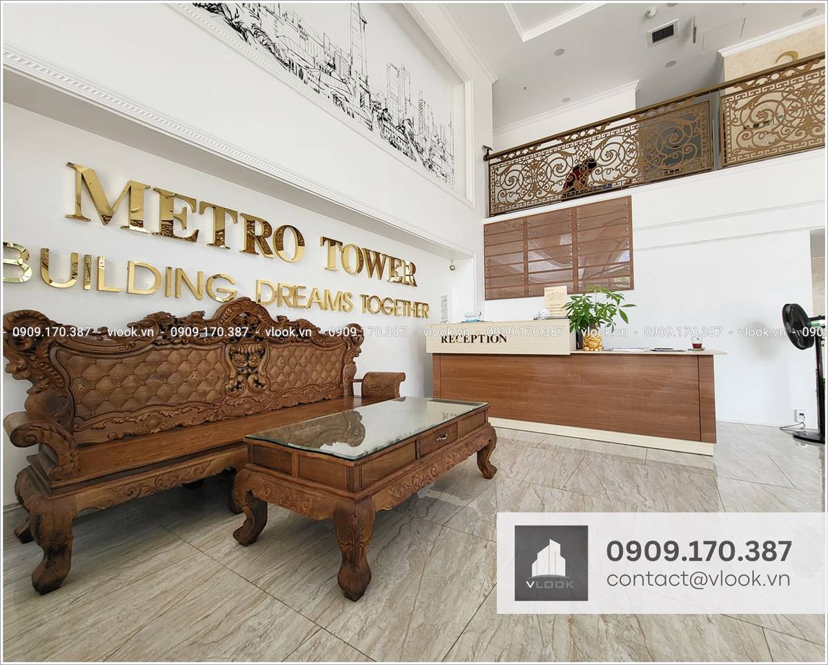 Cao ốc cho thuê văn phòng tòa nhà Metro Tower, Điện Biên Phủ, Phường 25, Quận Bình Thạnh, TPHCM - vlook.vn