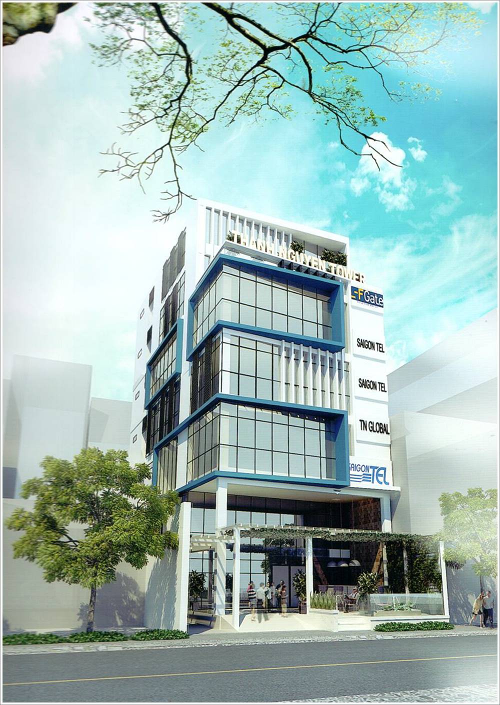 Cao ốc văn phòng cho thuê cao ốc TNG Tower, Phạm Đình Toái, Quận 3, TPHCM - vlook.vn