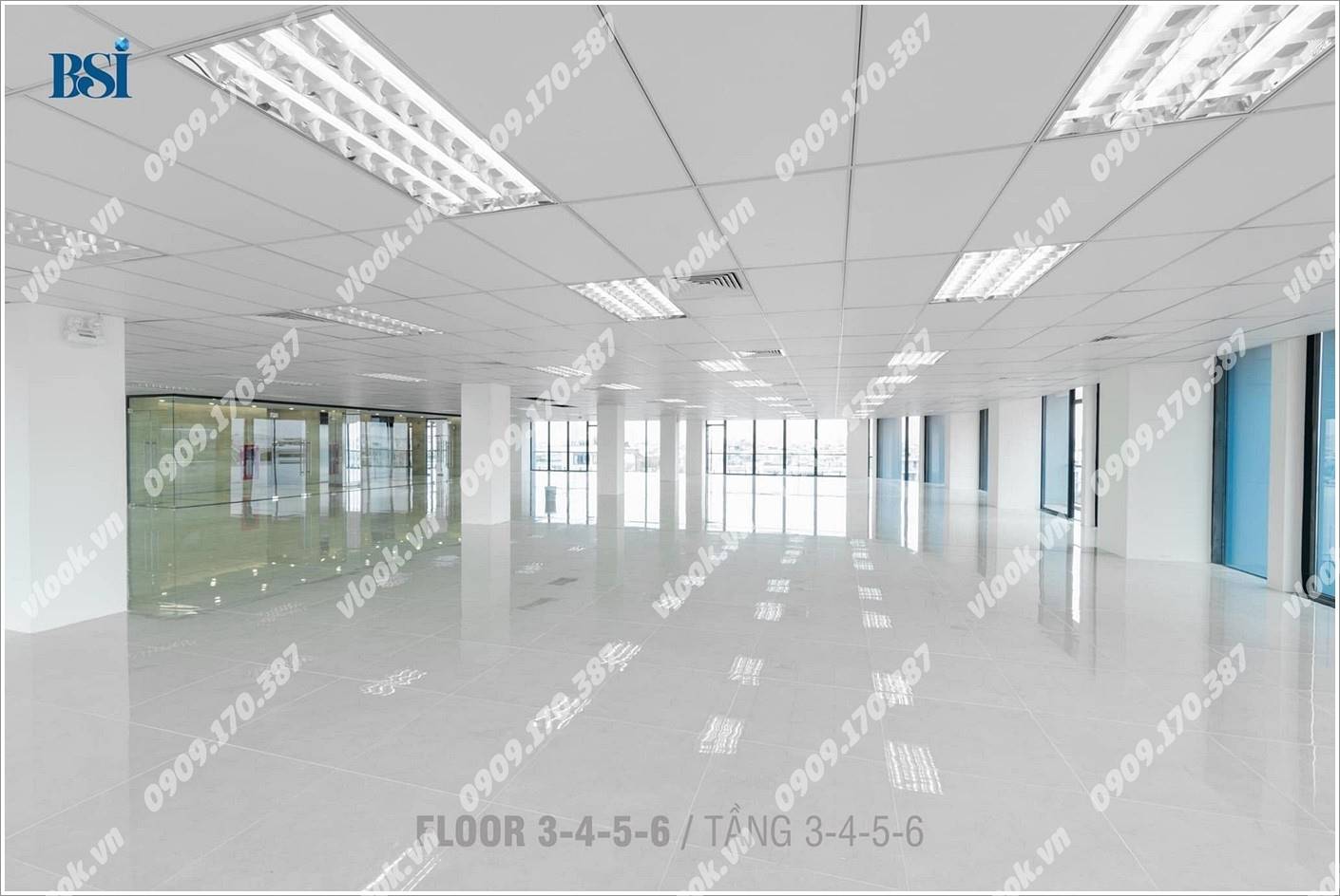 Sàn trống văn phòng cho thuê tại BSI Tower, Nguyễn Thị Nhung, Quận Thủ Đức, TP.HCM