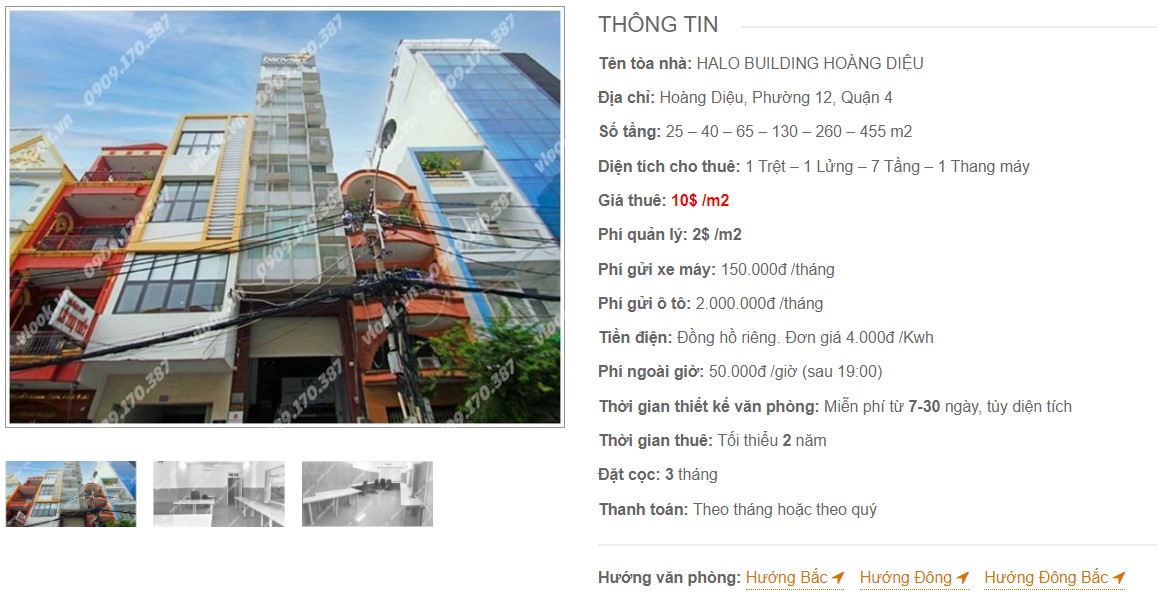 Danh sách công ty thuê văn phòng tại tòa nhà Halo Building Hoàng Diệu, Quận 4