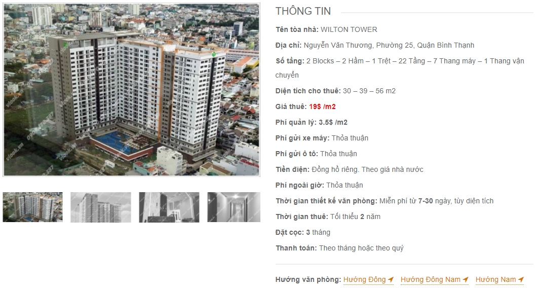 Danh sách công ty thuê văn phòng tại tòa nhà Wilton Tower, Quận Bình Thạnh