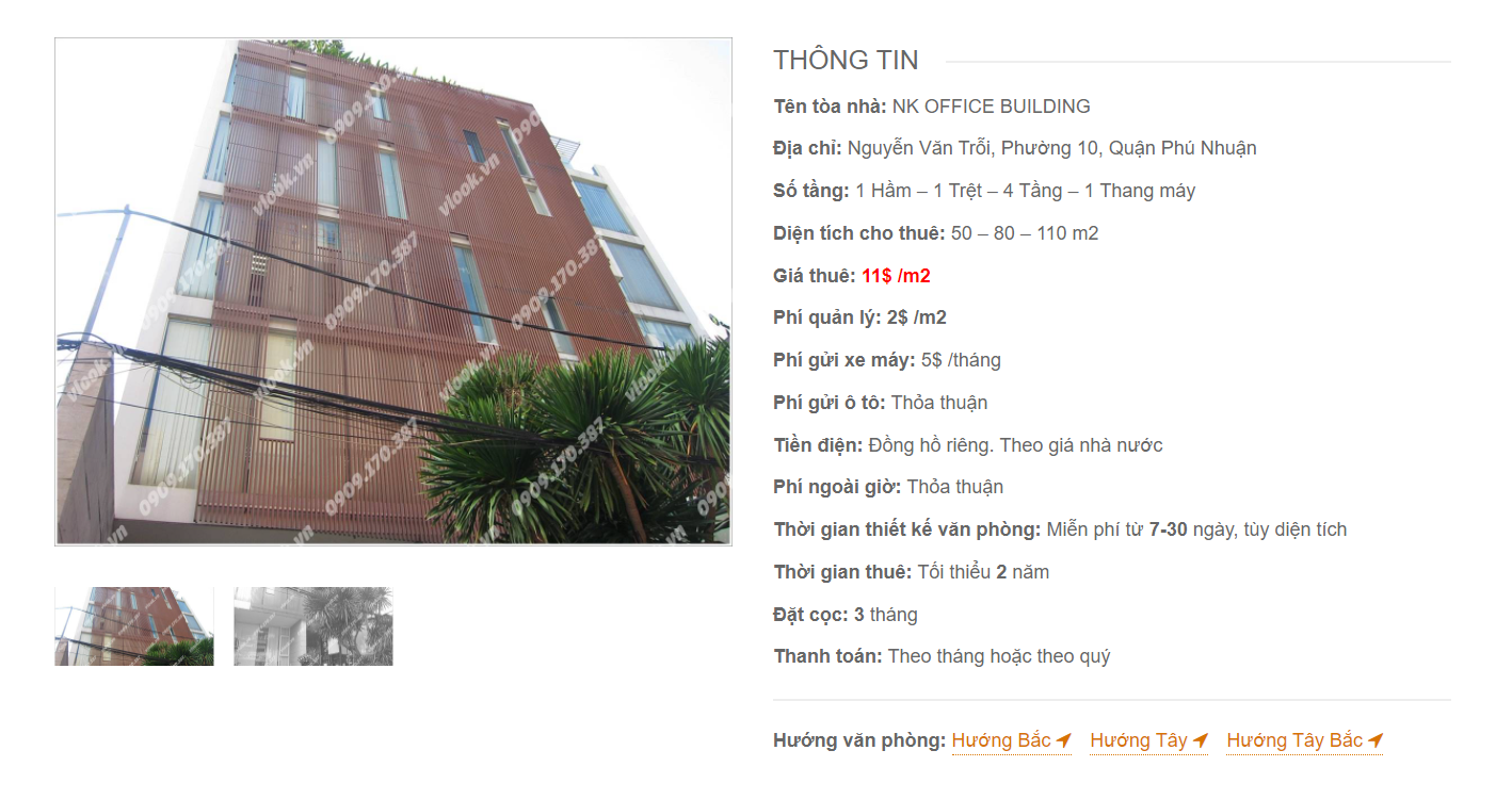 Danh sách công ty thuê văn phòng tại tòa nhà NK Office Building, Quận Phú Nhuận