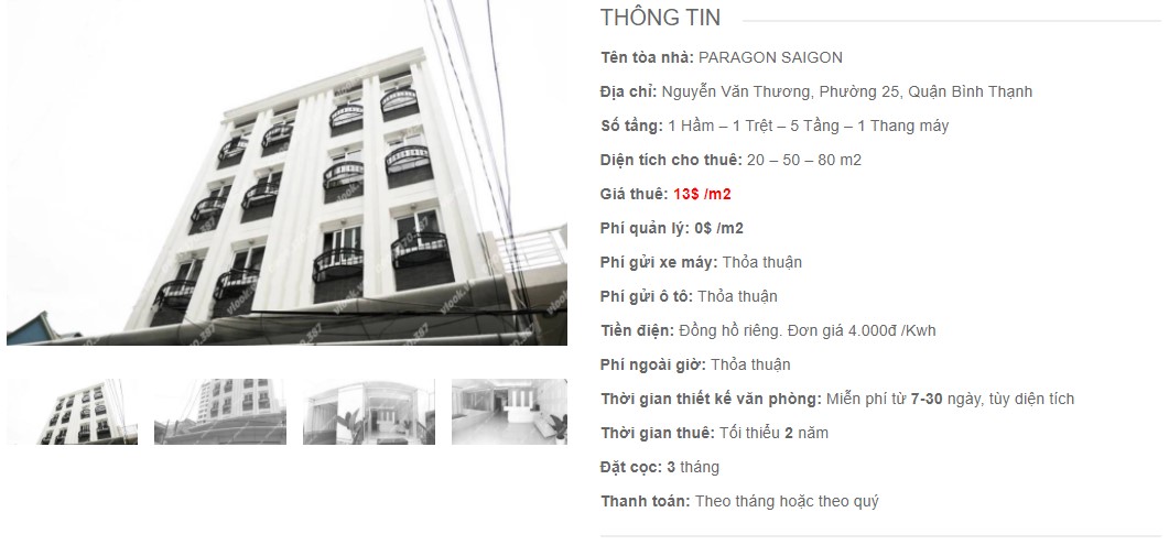 Danh sách công ty thuê văn phòng tại tòa nhà Paragon Saigon, Quận Bình Thạnh