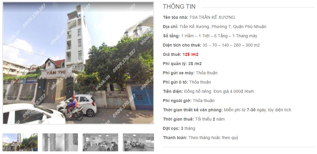 Danh sách công ty thuê văn phòng tại tòa nhà TSA Trần Kế Xương, Quận Phú Nhuận