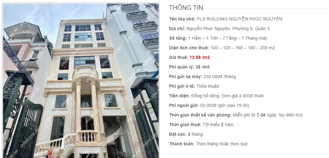 Danh sách công ty thuê văn phòng tại PLS Building Nguyễn Phúc Nguyên, Quận 3