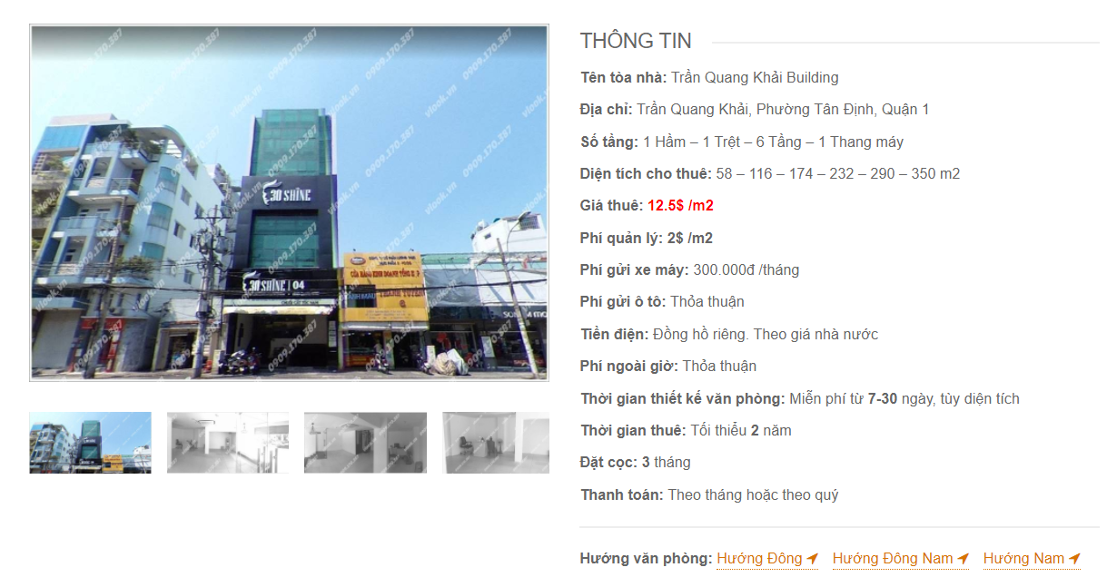 Danh sách công ty thuê văn phòng tại Trần Quang Khải Building, Quận 1