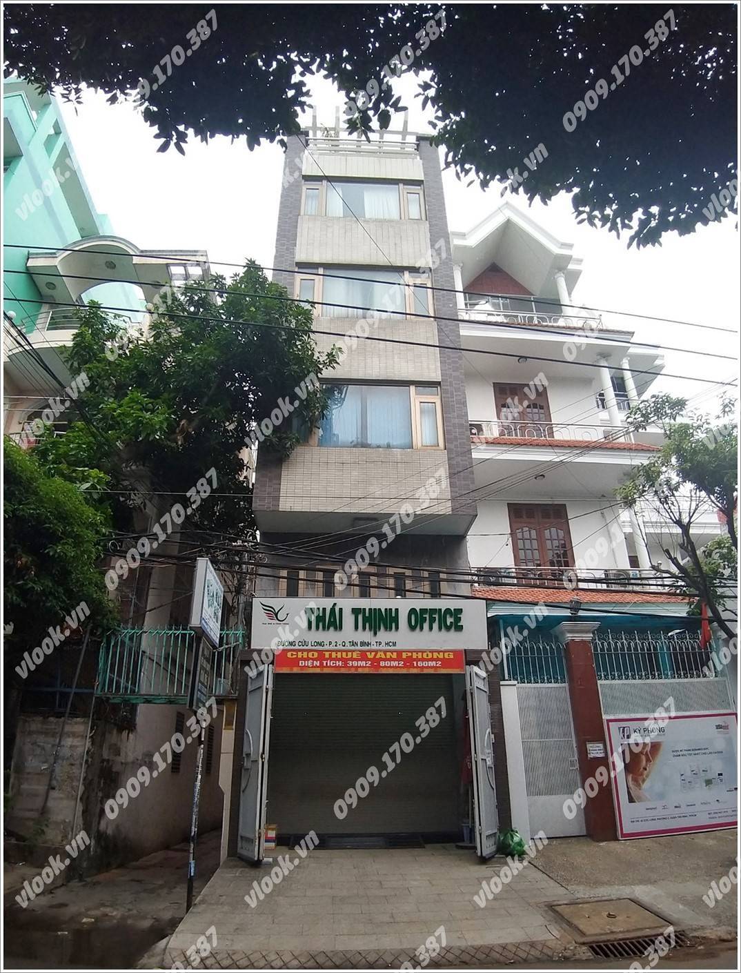 Cao ốc văn phòng cho thuê toà nhà Thái Thịnh Office, Cửu Long, Quận Tân Bình, TPHCM - vlook.vn
