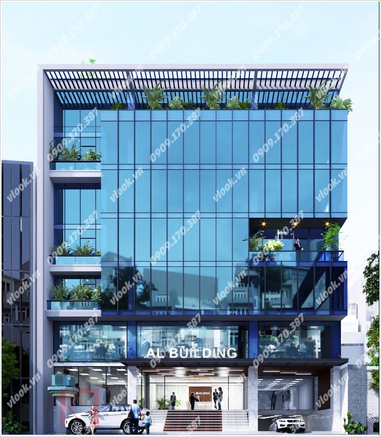 Cao ốc văn phòng cho thuê tòa nhà AL Building, Phổ Quang, Quận Tân Bình - vlook.vn