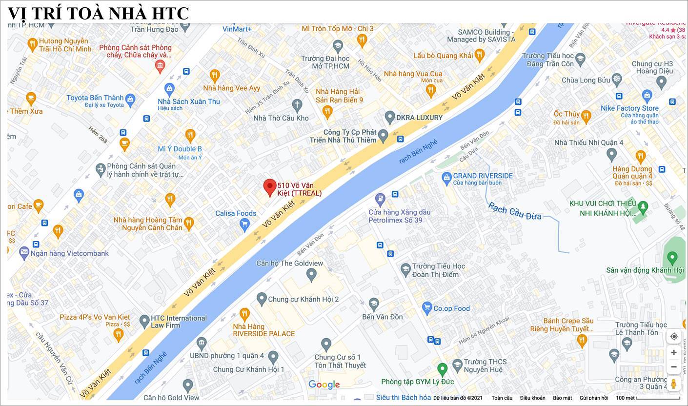 Cao ốc văn phòng cho thuê HTC Building, Võ Văn Kiệt, Quận 1, TPHCM - vlook.vn