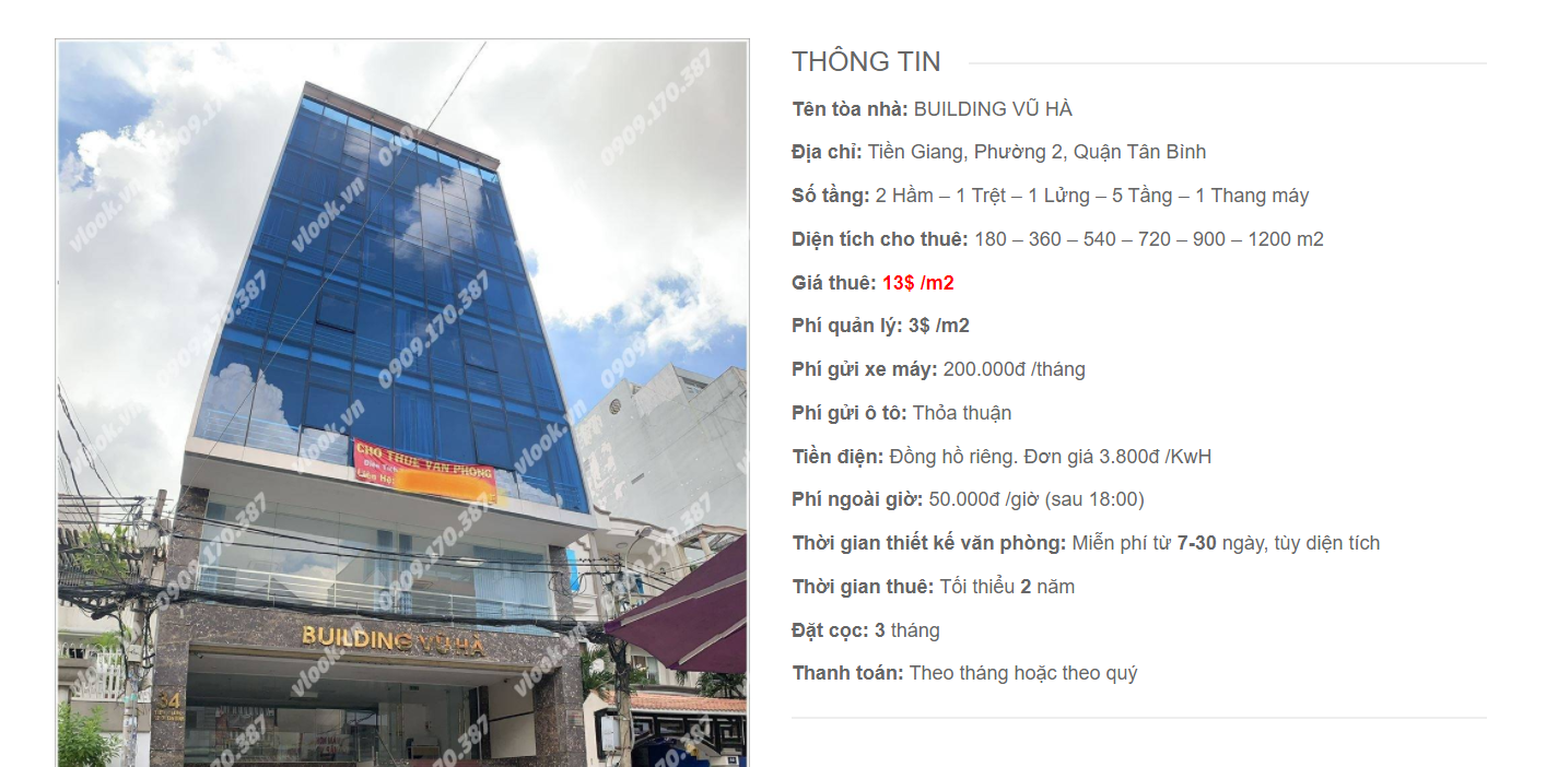Danh sách công ty thuê văn phòng tại Building Vũ Hà, Tiền Giang, Quận Tân Bình