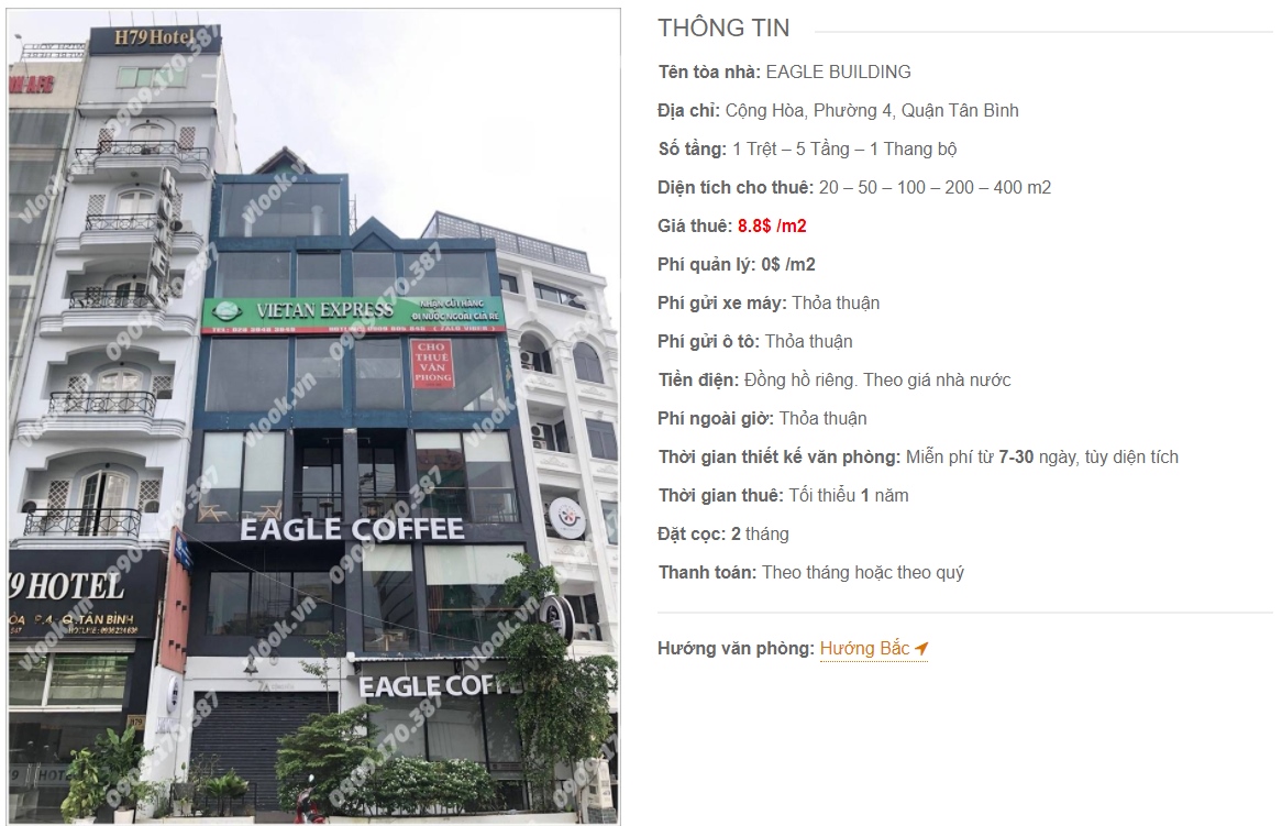 Danh sách công ty tại tòa nhà Eagle Building, Quận Tân Bình