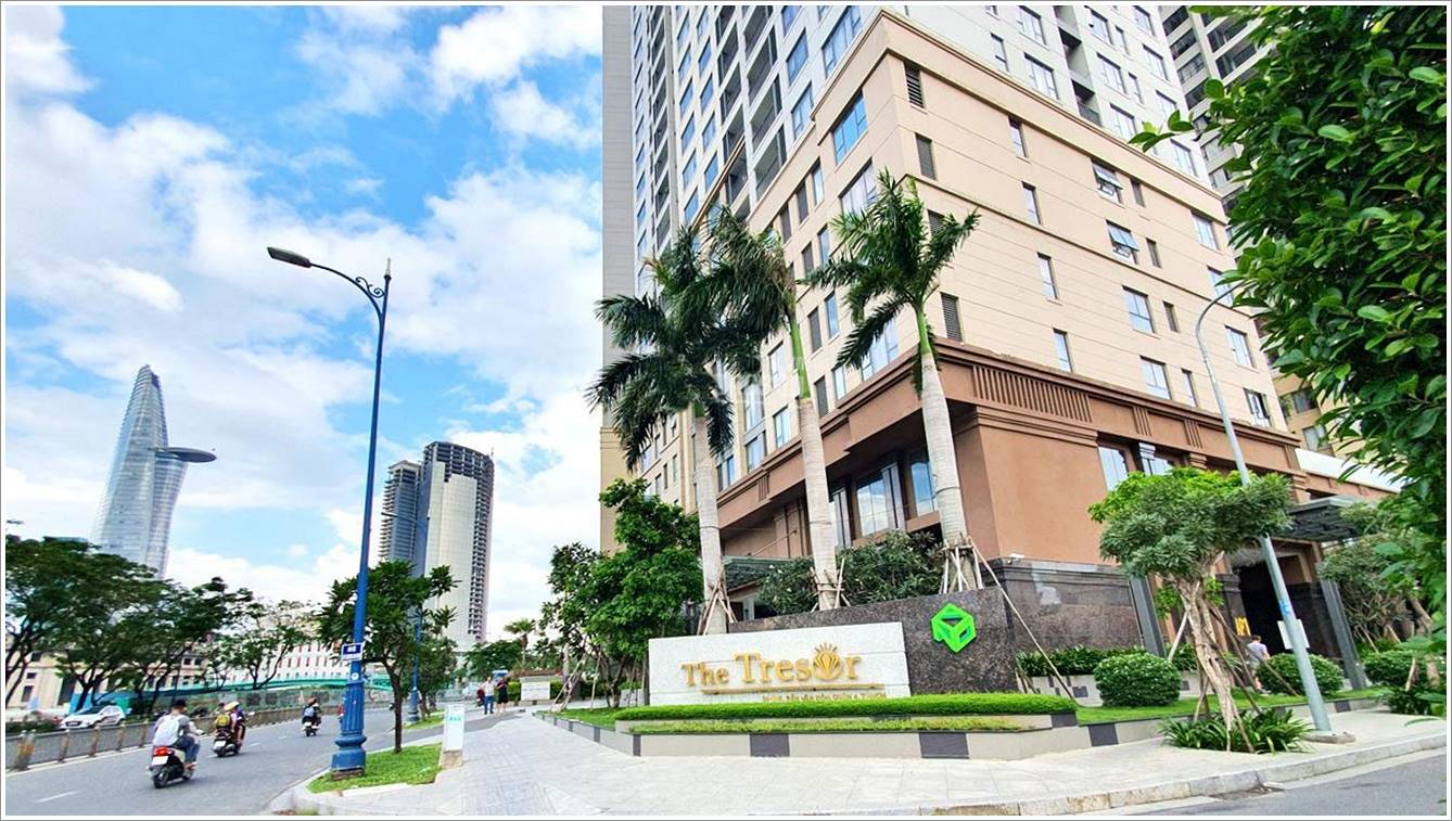 Cao ốc văn phòng cho thuê tòa nhà The Tresor, Bến Vân Đồn, Quận 4, TPHCM - vlook.vn