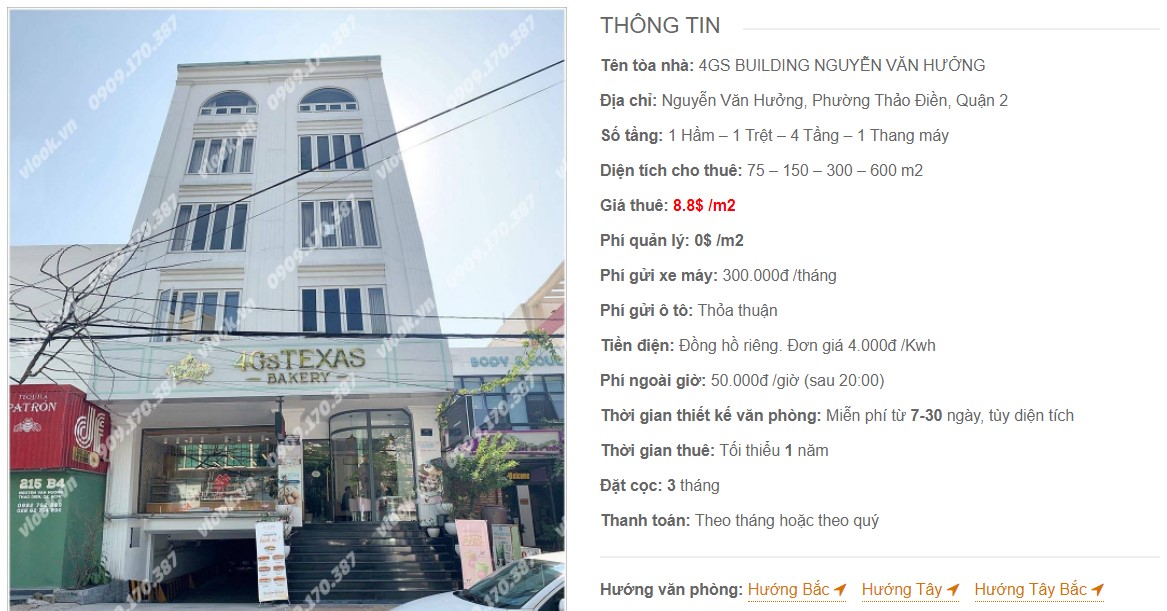 Danh sách công ty thuê văn phòng tại 4Gs Building Nguyễn Văn Hưởng, Quận 2
