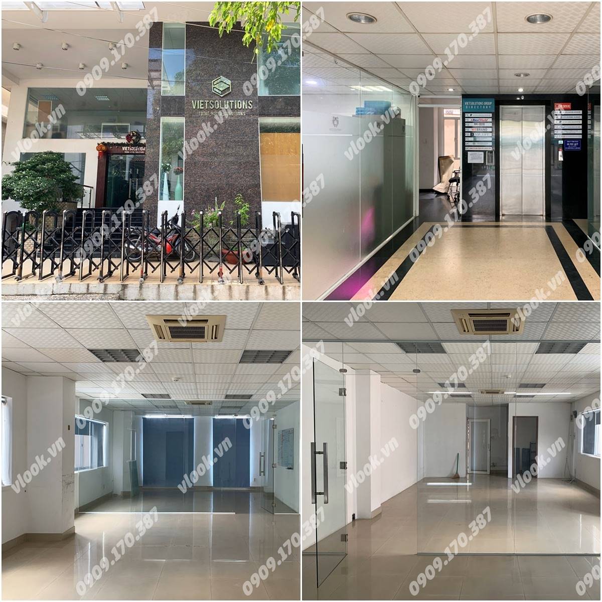 Cao ốc cho thuê văn phòng tòa nhà Viet Solution Building, Nguyễn Cửu Vân, Quận Bình Thạnh, TPHCM - vlook.vn