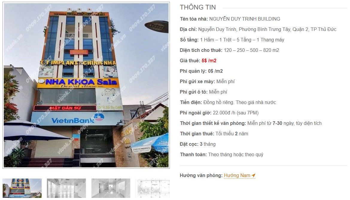 Danh sách công ty thuê văn phòng tại Nguyễn Duy Trinh Building, Quận 2
