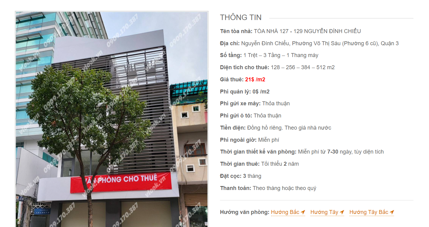 Danh sách công ty thuê văn phòng tại Tòa nhà văn phòng 127 - 129 Nguyễn Đình Chiểu, Quận 3
