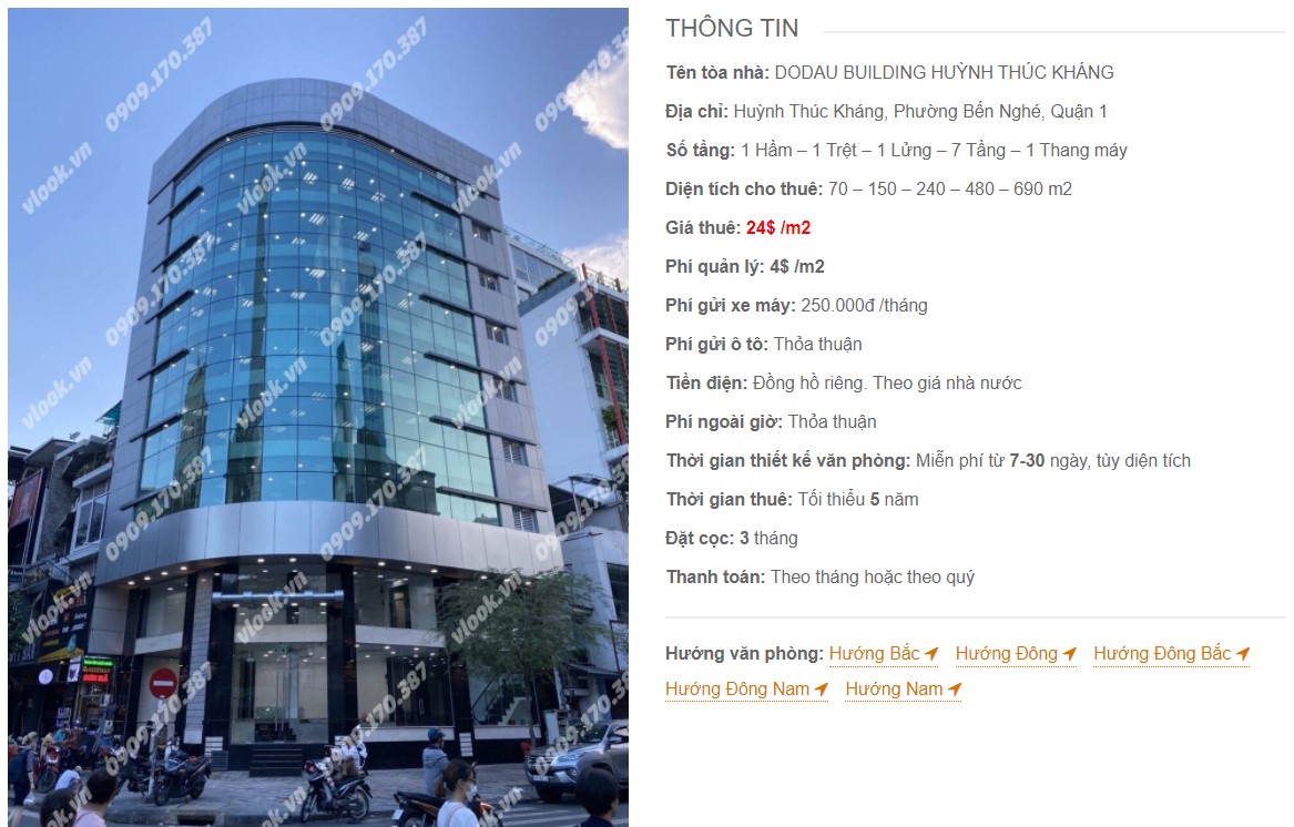 Danh sách công ty tại tòa nhà Dodau Building Huỳnh Thúc Kháng, Quận 1
