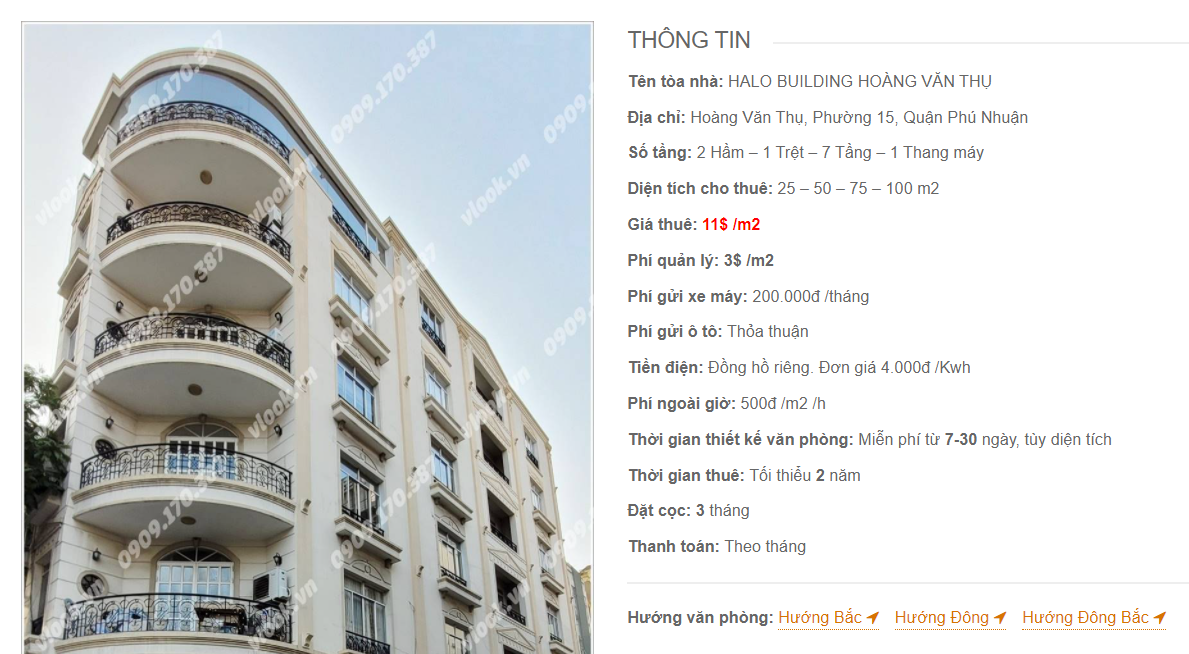 Danh sách công ty thuê văn phòng tại toà nhà Halo Building Hoàng Văn Thụ, Quận Phú Nhuận