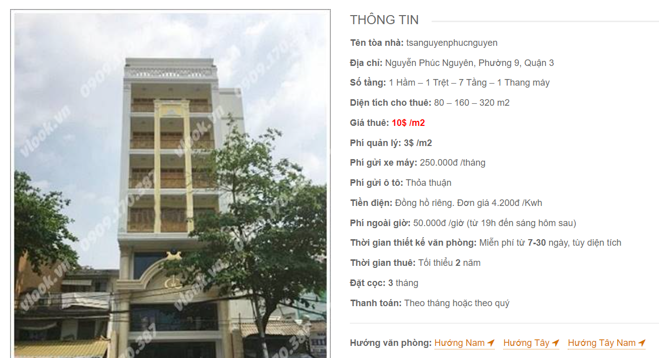 Danh sách công ty thuê văn phòng tại tòa nhà TSA Building Nguyễn Phúc Nguyên, Quận 3