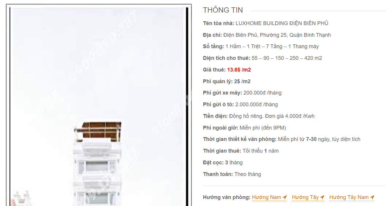 Danh sách công ty thuê văn phòng tại toà nhà Luxhome Building Điện Biên Phủ, Quận Bình Thạnh