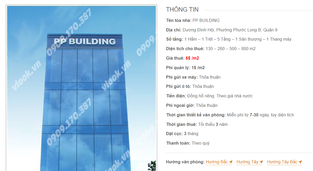 Danh sách công ty thuê văn phòng tại toà nhà PP Building, Dương Đình Hội, Quận 9, Thành Phố Thủ Đức