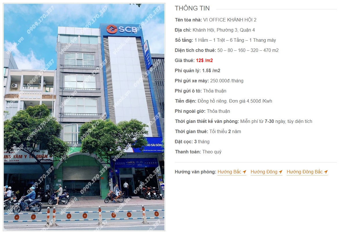 Danh sách công ty thuê tại tòa nhà VI Office Khánh Hội 2, Quận 4