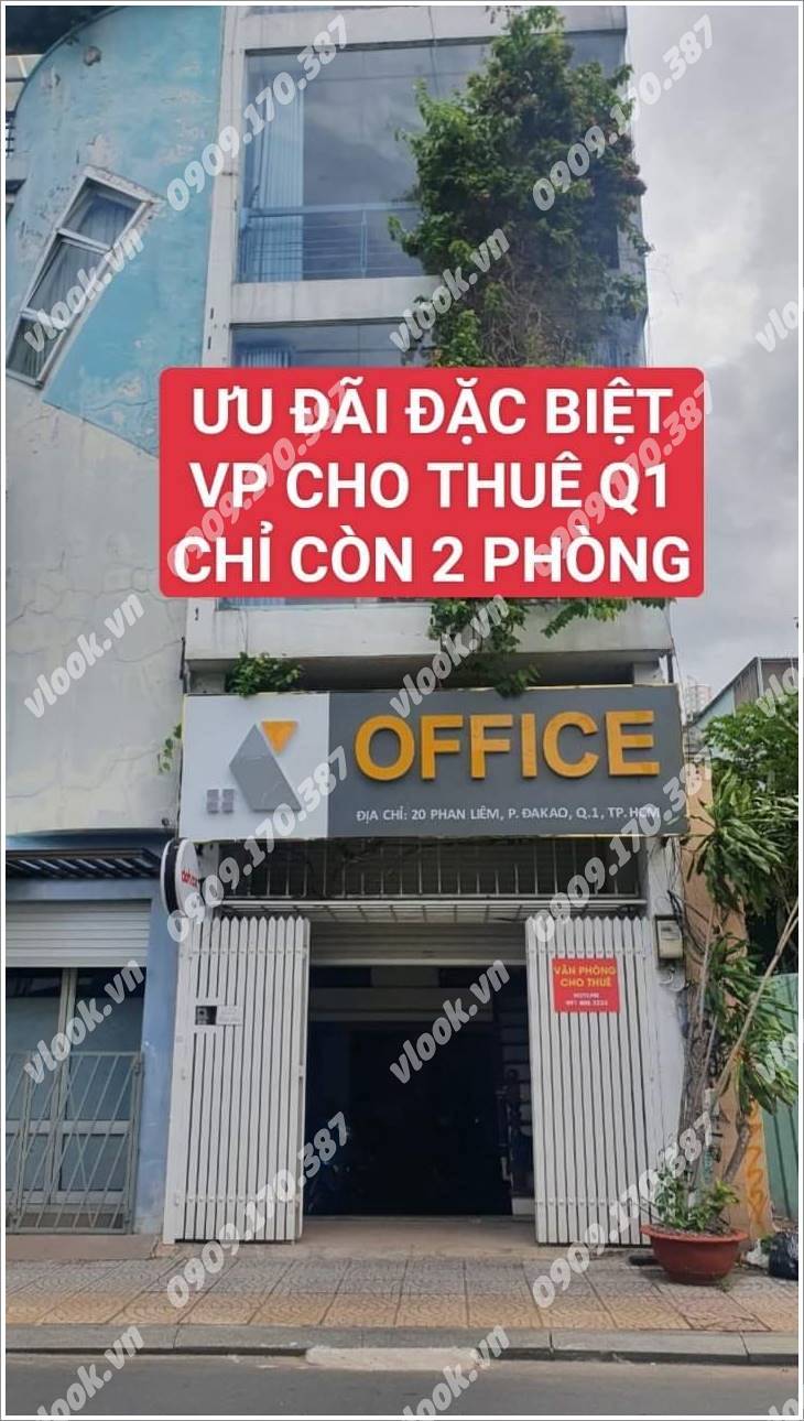 Cao ốc văn phòng cho thuê tòa nhà K-Office, Phan Liêm, Quân 1, TP.HCM - vlook.vn