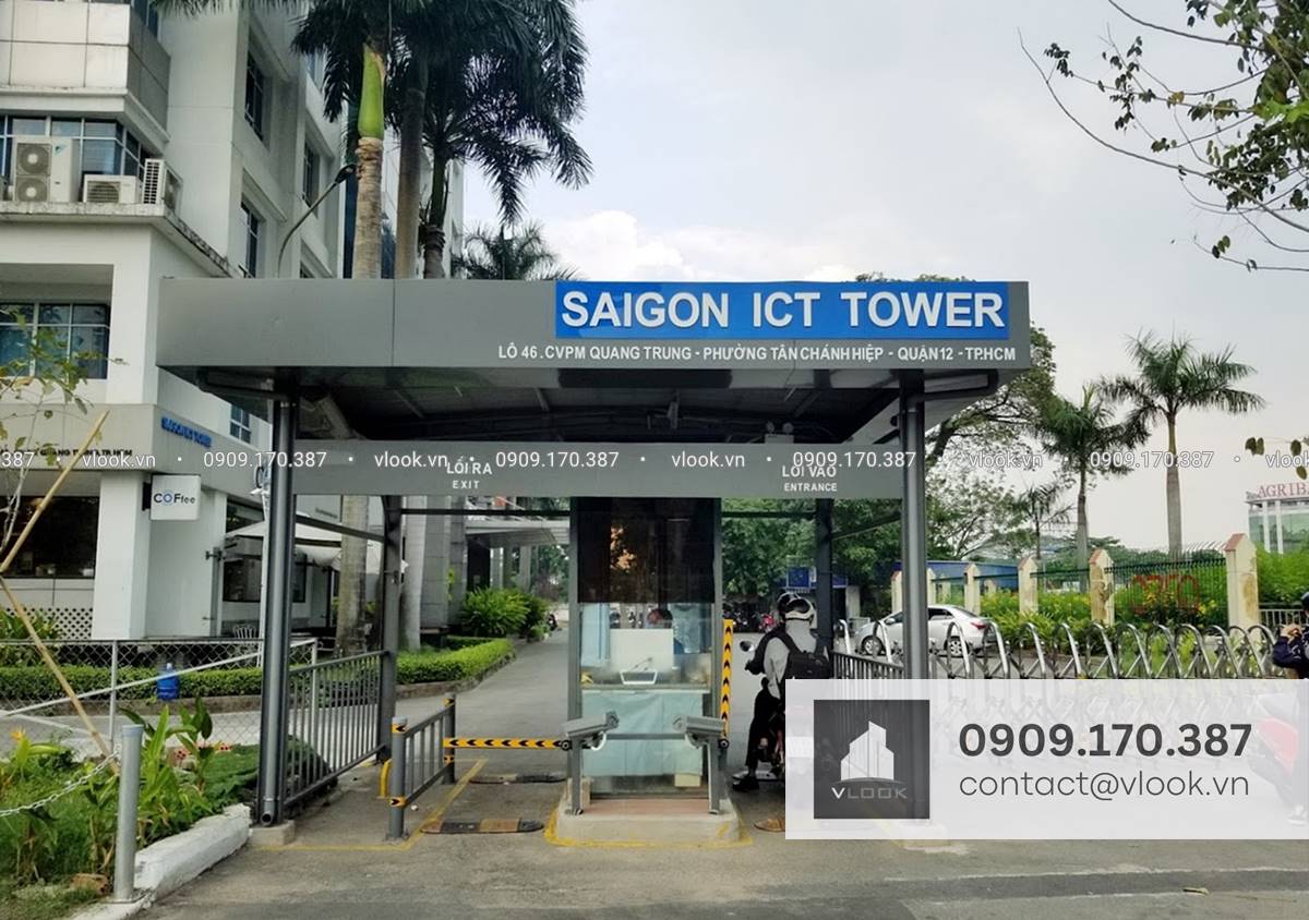 Cao ốc văn phòng cho thuê tòa nhà Saigon ICT Tower, Đường Trung Tâm, Quận 12, TP.HCM - vlook.vn