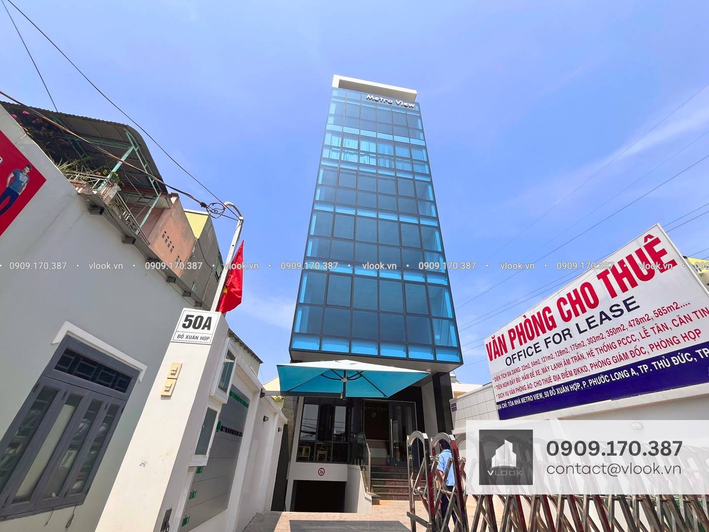 Cao ốc văn phòng cho thuê tòa nhà Metro View Building, Đỗ Xuân Hợp, Quận 9, TP Thủ Đức, TPHCM - vlook.vn