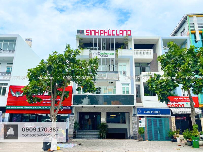 Cao ốc văn phòng cho thuê tòa nhà Sinh Phúc Land, 45-47 Vũ Tông Phan, Phường An Phú, Quận 2, TP Thủ Đức, TP.HCM - vlook.vn