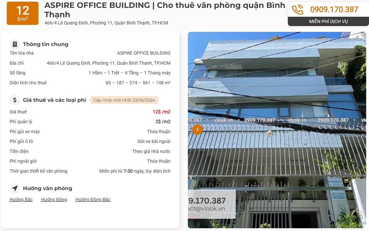 Danh sách công ty tại tòa nhà Aspire Office Building, Quận Bình Thạnh