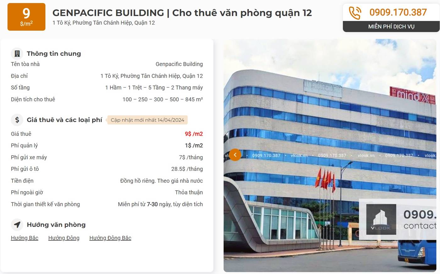 Danh sách công ty thuê văn phòng tại tòa nhà Genpacific Building, Quận 12