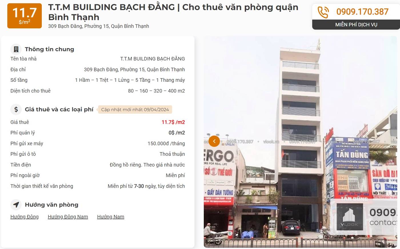 Danh sách công ty tại tòa nhà T.T.M Building Bạch Đằng, Quận Bình Thạnh