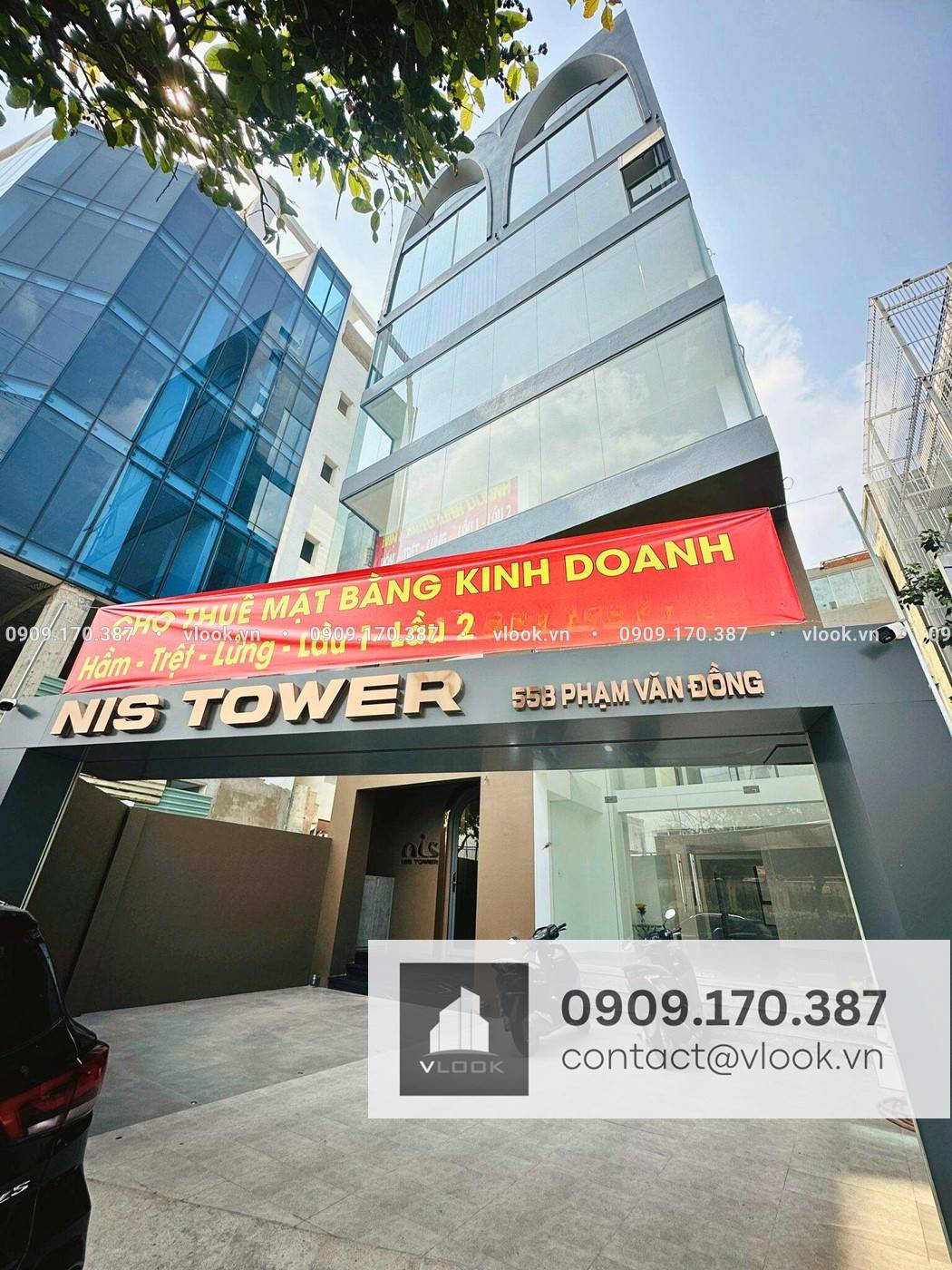 Cao ốc văn phòng cho thuê NIS Tower, Phạm Văn Đồng, Phường 13, Quận Bình Thạnh - vlook.vn