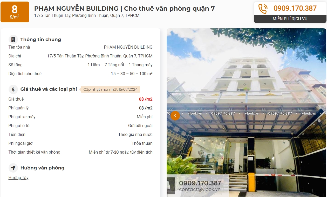 Danh sách công ty thuê văn phòng tại Phạm Nguyễn Building, Quận 7