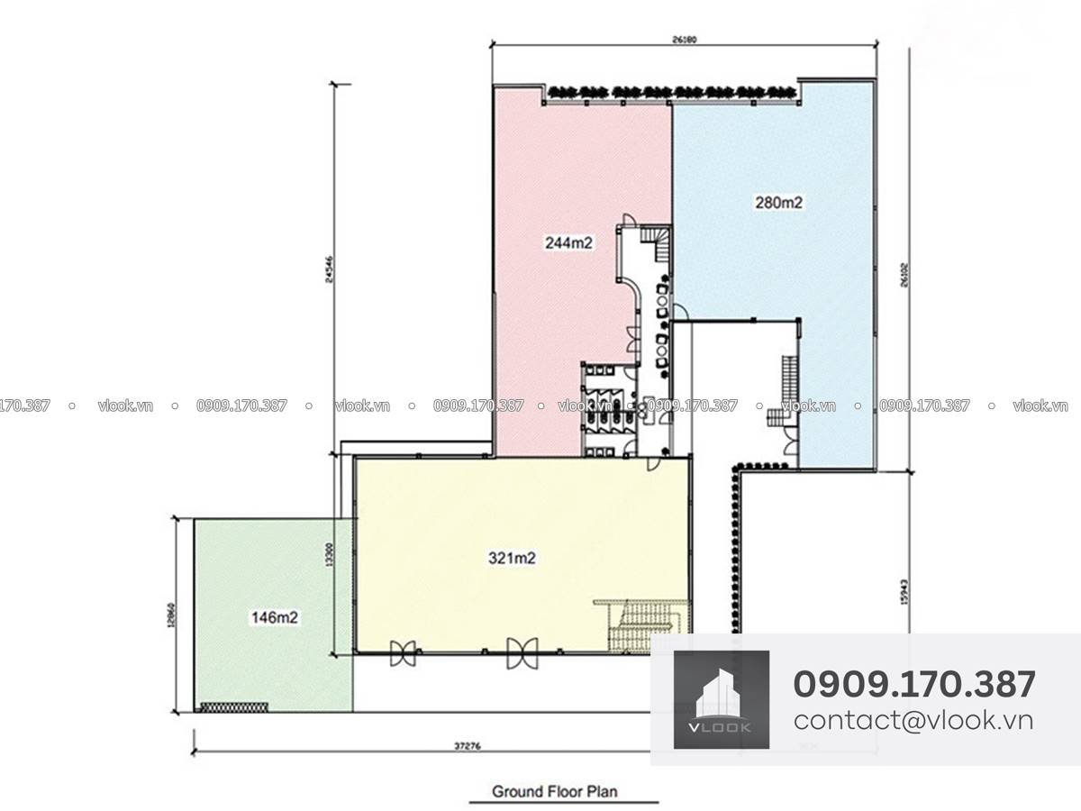 Cao ốc văn phòng cho thuê tòa nhà M.O.R.E 54 Lê Quốc Hưng, Quận 4, TP.HCM - vlook.vn