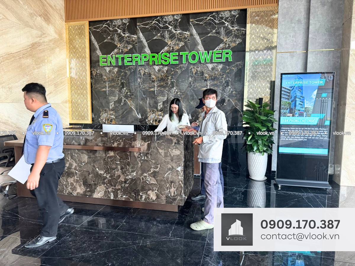 Cao ốc văn phòng cho thuê Enterprise Tower Bến Vân Đồn, Quận 4, TP.HCM - vlook.vn