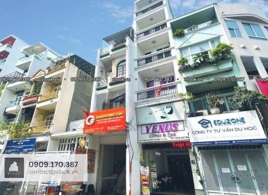Cao ốc văn phòng cho thuê toà nhà Saigonicom Building, 45 Thạch Thị Thanh, Phường Tân Định, Quận 1, TP.HCM - vlook.vn