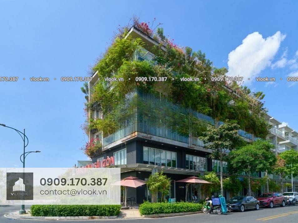 Cao ốc cho thuê văn phòng tòa nhà Green Building, 152-160 Đường B2, KĐT Sala, Phường An Lợi Đông, TP. Thủ Đức, TP.HCM - vlook.vn