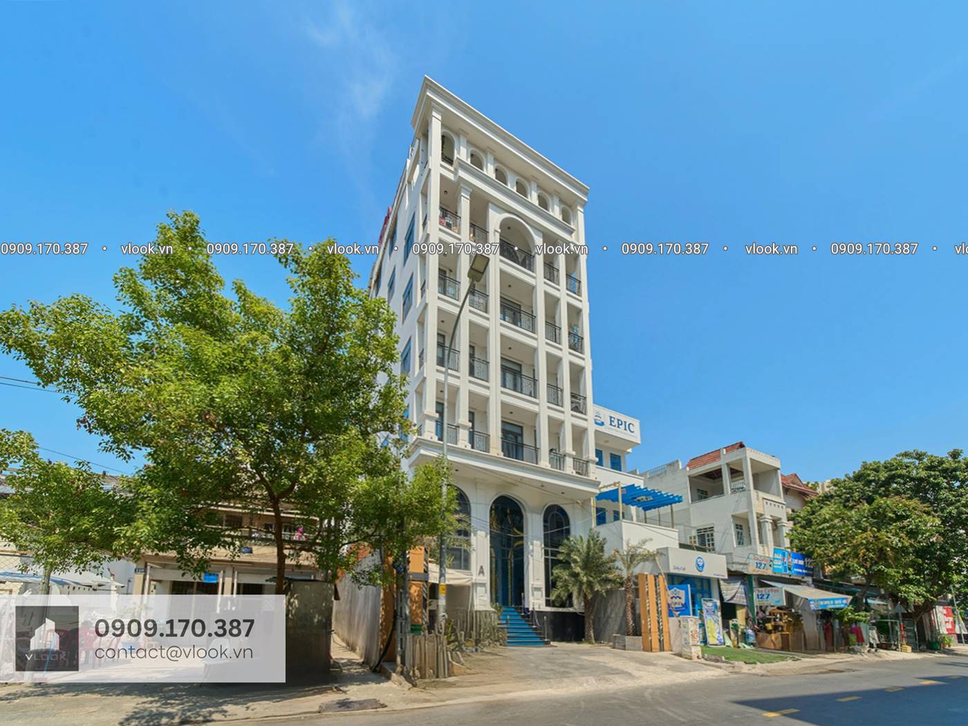 Cao ốc văn phòng cho thuê tòa nhà Khải Hoàn Building, 121 Quốc Hương, Phường Thảo Điền, Quận 2, TP. Thủ Đức, TP.HCM - vlook.vn