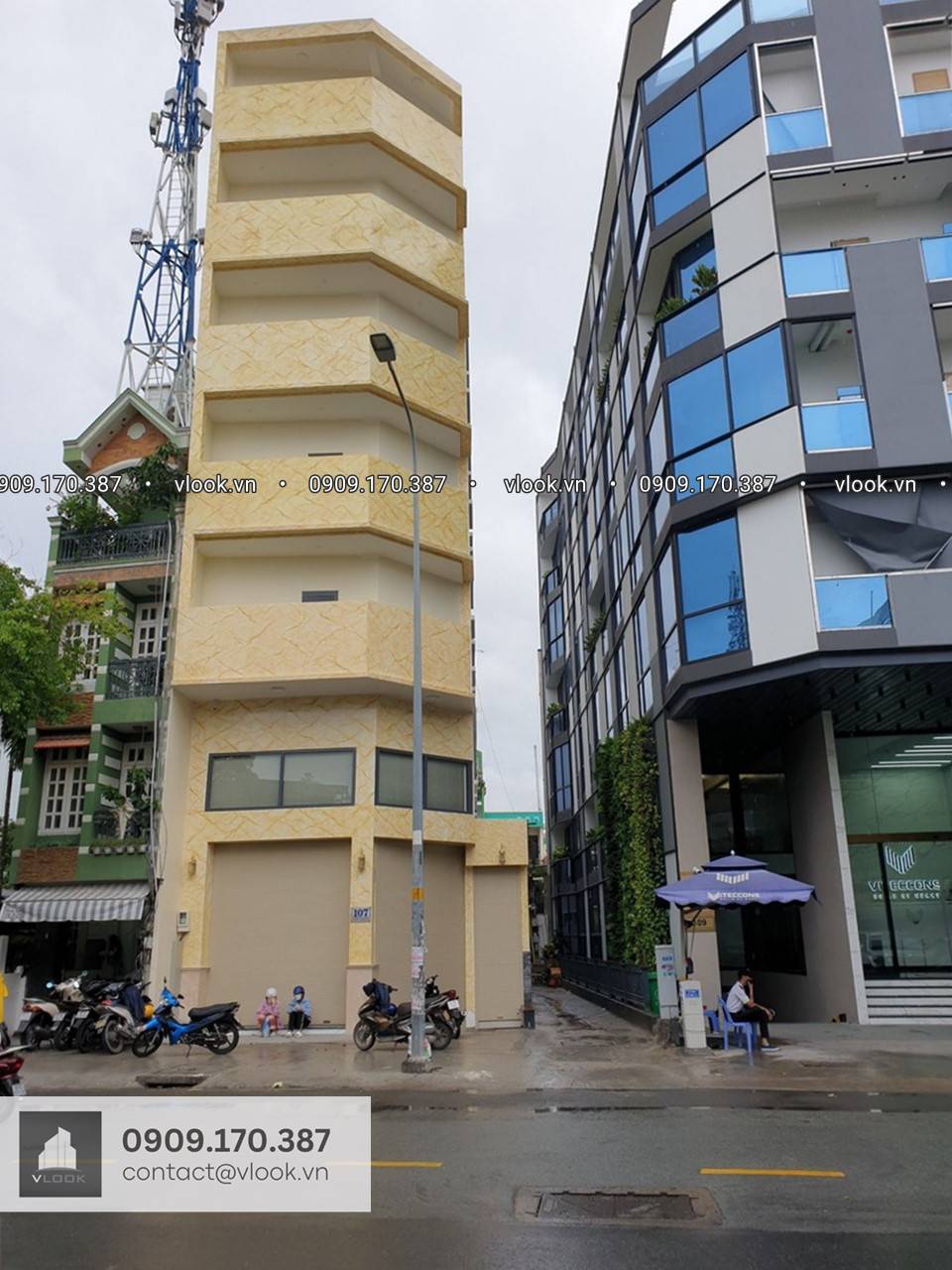 Cao ốc cho thuê văn phòng tòa nhà Luxhome 107 Hoàng Hoa Thám, Phường Gia Định, Quận Bình Thạnh, TP.HCM - vlook.vn