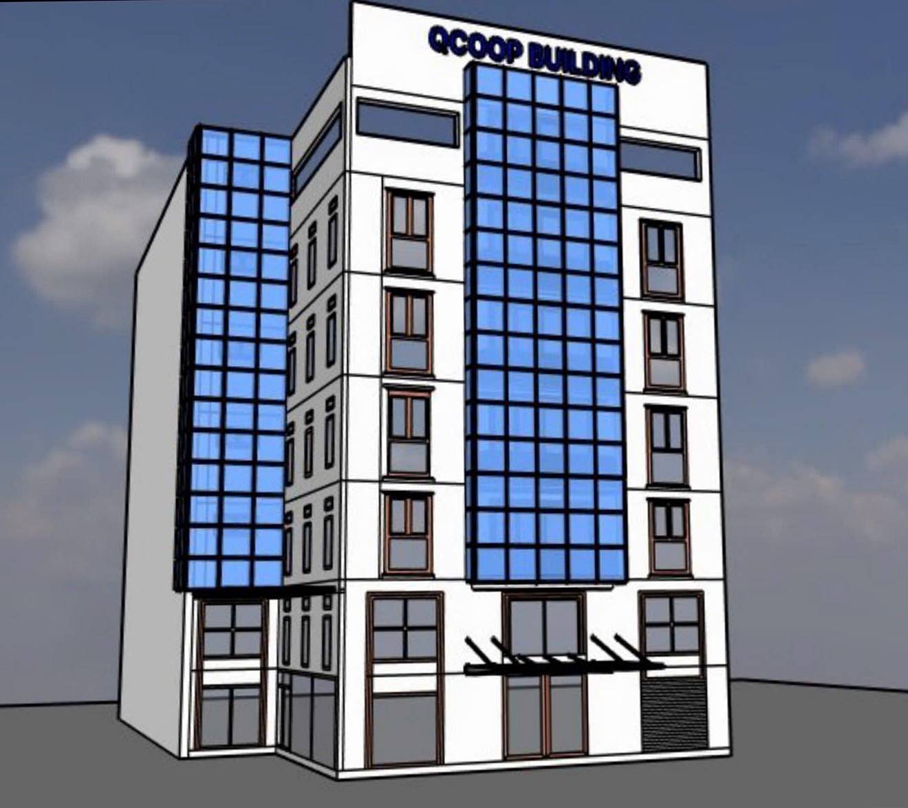 Cao ốc cho thuê văn phòng tòa nhà QCoop Building 21 Nguyễn Thiện Thuật, Phường Bình Thạnh, TP.HCM - vlook.vn