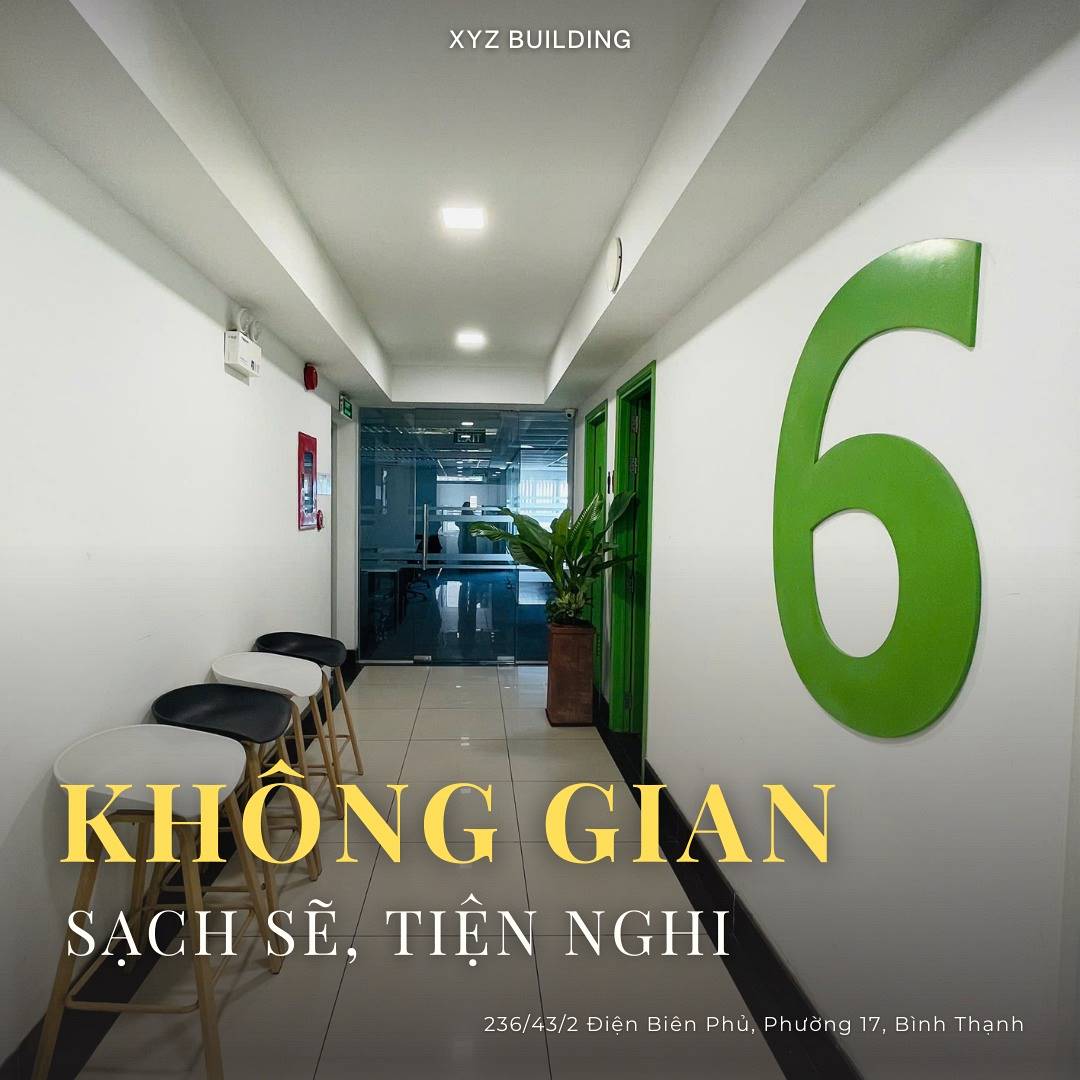 Cao ốc cho thuê văn phòng tòa nhà XYZ Building, 236/43/2 Điện Biên Phủ, Phường Gia Định, Quận Bình Thạnh, TP.HCM - vlook.vn