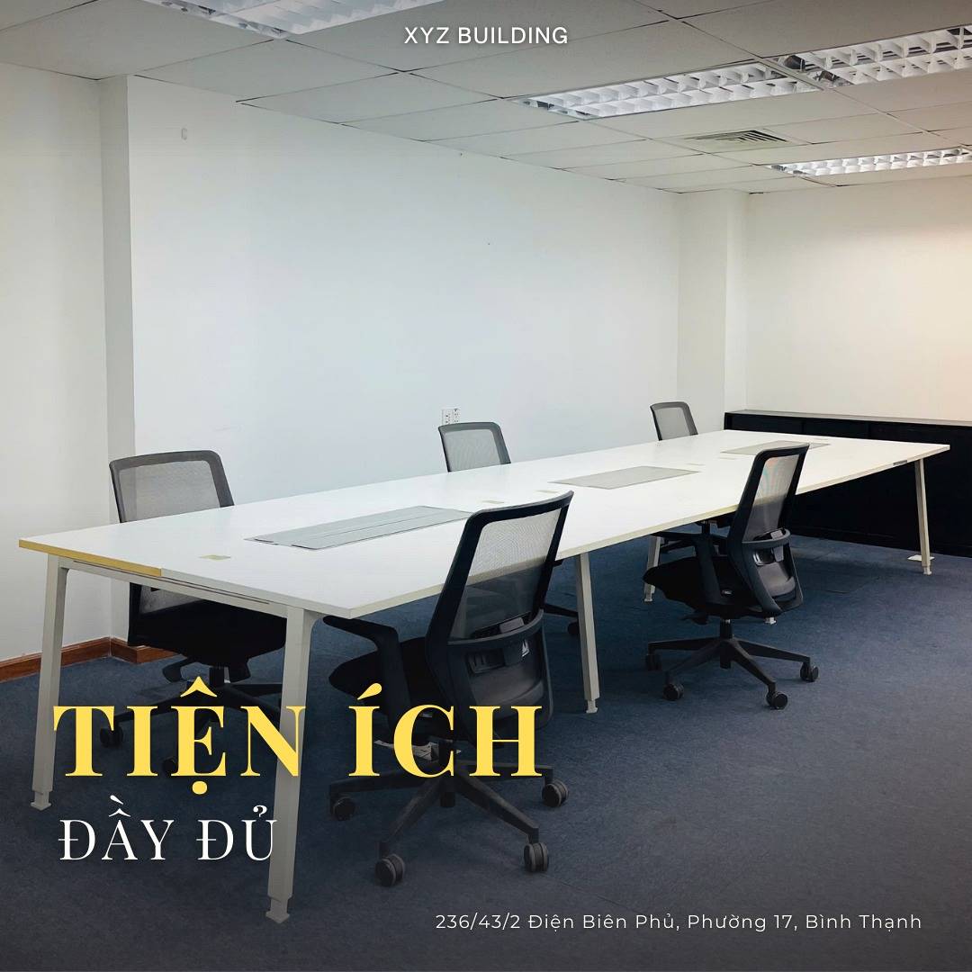 Cao ốc cho thuê văn phòng tòa nhà XYZ Building, 236/43/2 Điện Biên Phủ, Phường Gia Định, Quận Bình Thạnh, TP.HCM - vlook.vn