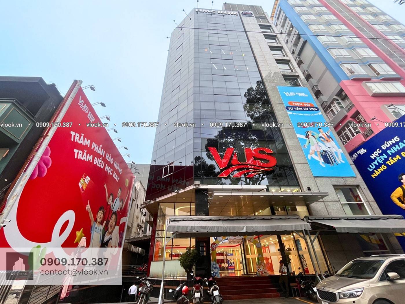 Cao ốc cho thuê văn phòng tòa nhà HMC Building NTMK, 189 Nguyễn Thị Minh Khai, Phường Bến Thành, Quận 1, TP.HCM - vlook.vn - 0909.170.387