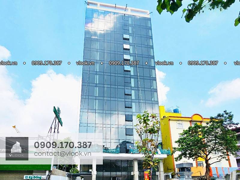 Cao ốc cho thuê văn phòng tòa nhà Red Diamond Tower, 10-12/3D Kỳ Đồng, Phường Nhiêu Lộc, Quận 3, TP.HCM - vlook.vn