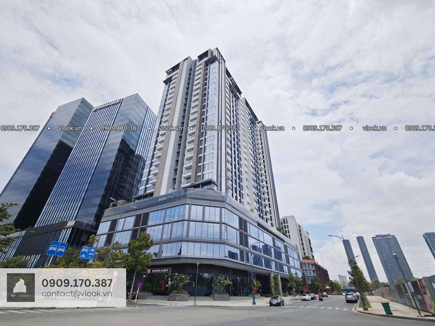 Cao ốc cho thuê văn phòng tòa nhà The Crest Office, Lô 1.13, KĐT Thủ Thiêm, Phường An Khánh, Quận 2, TP.HCM - vlook.vn