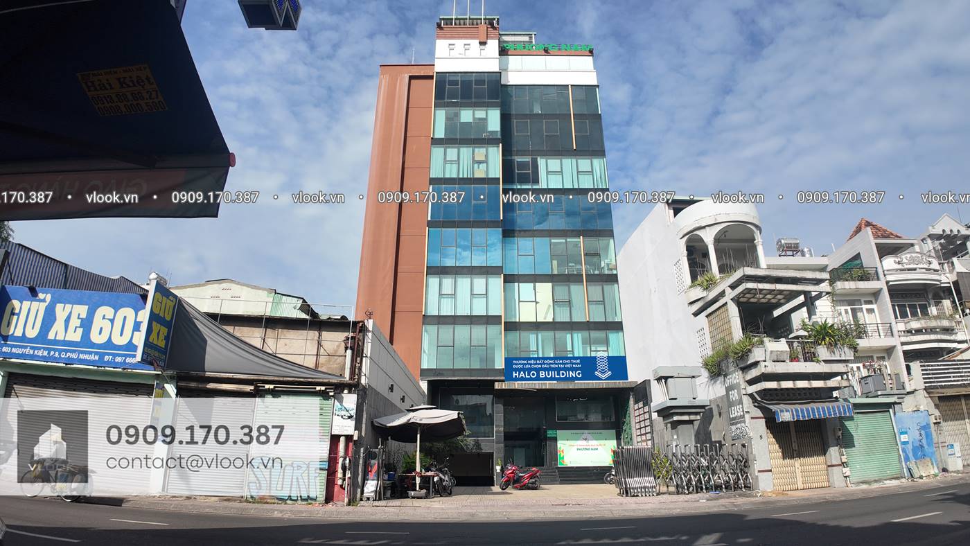Cao ốc văn phòng cho thuê tòa nhà Halo 607-609 Nguyễn Kiệm, Phường Đức Nhuận, Quận Phú Nhận, TP.HCM - vlook.vn - 0909.170.387